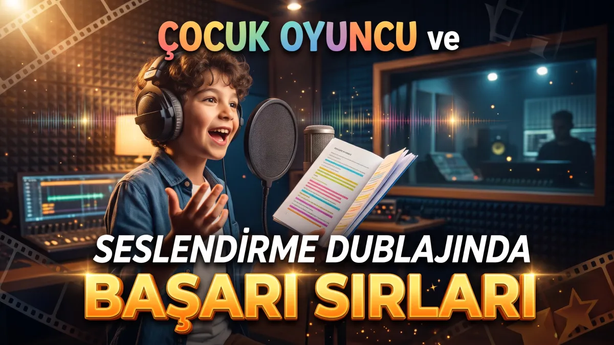 Çocuk Oyuncu ve Seslendirme Dublajında Başarı Sırları