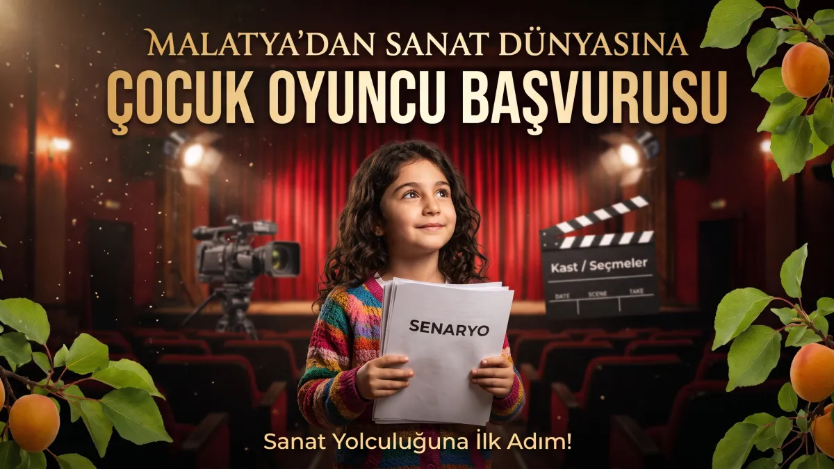 Malatya'dan Sanat Dünyasına Adım Atmak İçin Çocuk Oyuncu Başvurusu
