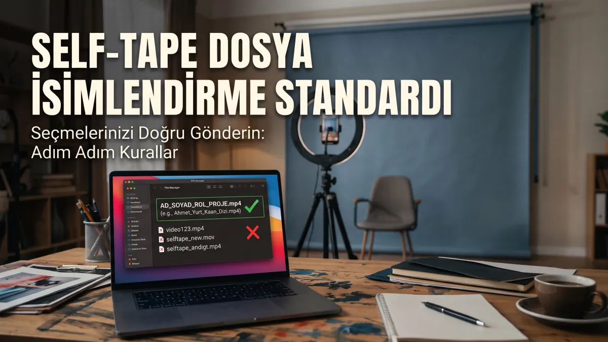 Self tape dosya isimlendirme standardı