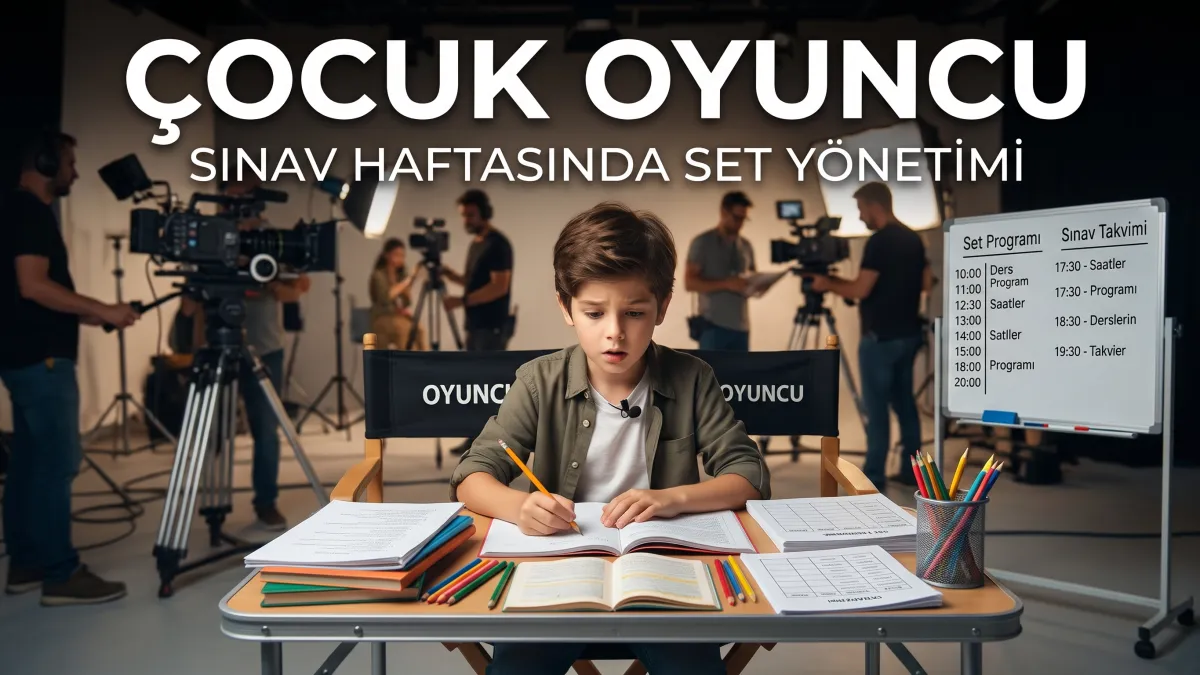 Çocuk Oyuncu Sınav Haftasında Set Yönetimi