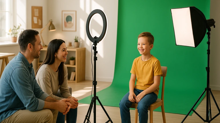 Çocuk Oyuncu Çekimlerinde Işık Sırrı: Ring Light mı Softbox mı?