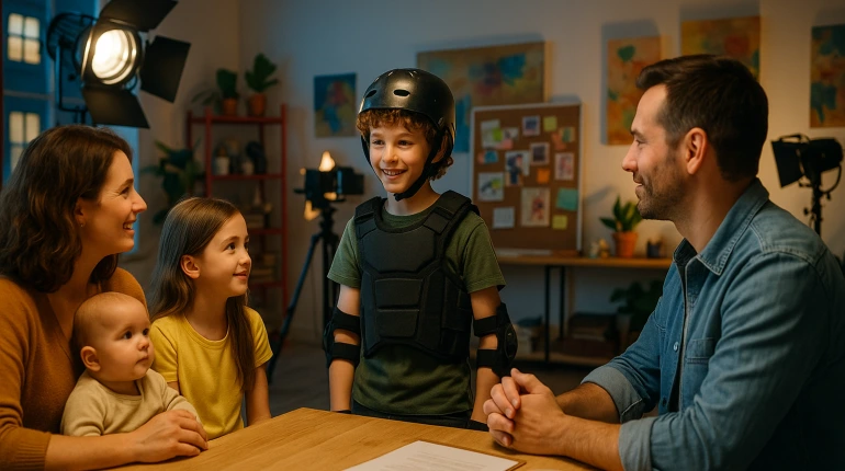 Genç oyuncu aksiyon sahnelerinde güvenlik